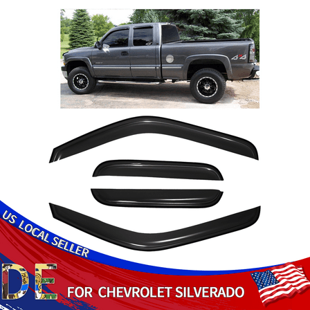 Window Visors Rain Sun Guard Vent fits 99-06 Chevy Silverado Sierra Extended Cab