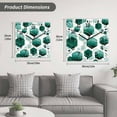 thumbnail image 5 of Turquoise Marble Wooden Wall Clock Silent Non Ticking, Gold White Geometric Hexagon Modern Square Wall Clocks Battery Operated, Decor Clock for Home Office, Living Room, Kitchen, 10 Inch, 5 of 9