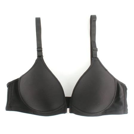 

Women Push Up Bra Sexy Front Closure Underwear Gather Bra Top Solid Adjusted Seamless Thin Padded Sexy Lady For Girls 70B-85B