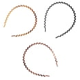 thumbnail image 1 of Diadema Unisex Sunnimix Con Dientes en zigzag 3 piezas para Baño SPA, 1 of 8