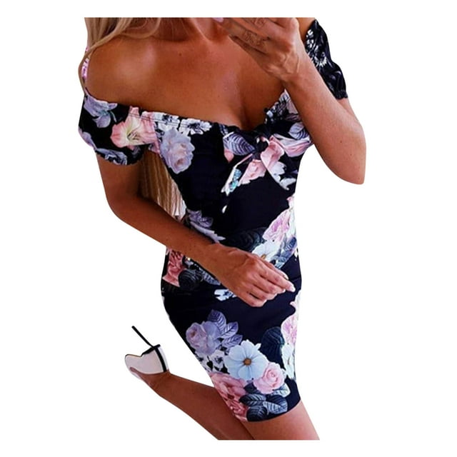 Fridja Robe de Soirée Croisée Ajustée pour Femmes