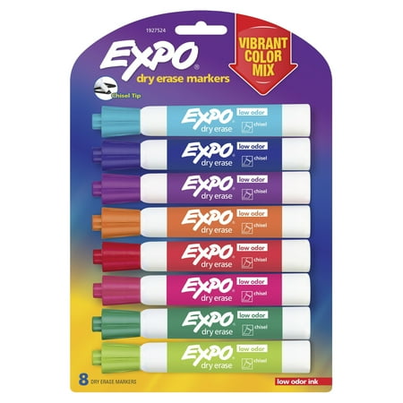 UPC: 0071641086630 | Expo Dry Erase Markers Chisel Tip Assorted Ink 8/Pack (1927524) 1677925