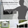 thumbnail image 5 of Gazebo Accessories 10' x 12' Double Roof Universal Winter Gazebo Cover for Hardtop Gazebos,Enclosed Cover with Sidewalls and Mesh Windows Waterproof (White) by domi outdoor living, 5 of 7