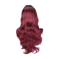 thumbnail image 1 of ILJNDTGBE Perruques de Fête Rouge Dégradé Perruque Cheveux Longs Bouclés Perruque Longue Naturelle Perruque Synthétique Cheveux Ondulés Perruque Femme, 1 of 8