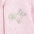 thumbnail image 3 of Huggies Baby Girls Butterfly Organic Cotton Sleep and Play, Sizes NB-9M, 3 of 7