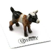 Little Critterz Goat Kid Chiumbo Animal Hand-painted - Home Decor Animal Birthday Gift Decorative Figurine - Miniature Porcelain Figurine