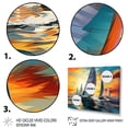 thumbnail image 3 of Designart "Bold Regatta Sailboat" Sailing Boat Floater Framed Wall Art Print, 3 of 7