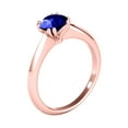 thumbnail image 4 of Mauli Jewels Engagement Rings for Women 0.90 Carat Tanzanite Engagement Ring 4 prong 10k Rose Gold, 4 of 8