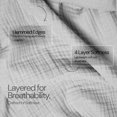 thumbnail image 2 of Queen 100% Cotton 4 Layered Blanket [Scottish Grey], 2 of 15