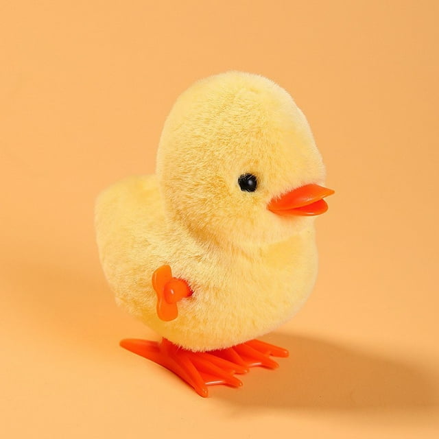 Jouet à Remonter Peluche Chiot à Retourner Poulet Oiseau Chien Robot - Jouet à Ressort pour Anniversaire d'Enfants