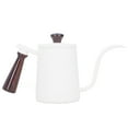 thumbnail image 2 of Small Size, Professional Gooseneck Design, Simple Modeling, Food Grade Stainless Steel, Ergonomic Handle, 304 Stainless Steel Coffee Pot with Wooden Handle,, 2 of 7