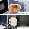 thumbnail image 4 of Vesteel Dinner Plates Set of 6, 7.9inch Ceramic Stoneware Sets for Home Restaurant, Farmhouse Dinnerware for Serving Steak, Pizza, Dishwasher & Microwave Safe, 4 of 8