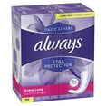 Always Xtra Protection Dailies Feminine Panty Liners for Women, Extra