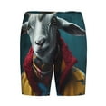 thumbnail image 6 of Daiia Surrealist Goat Mens Woven Stretch Pajama Short,Short Pajama Pants-3X-Large, 6 of 7