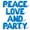 Blue, variant on Letter Balloons - PEACE LOVE AND PARTY 16" Inch Alphabet Letters Foil Mylar Balloon Birthday Party Banner (Silver)