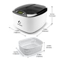 thumbnail image 4 of Life Basis Ultrasonic Jewelry Cleaner Ultrasonic Cleaner Machine 850ml (28 Ounces) LCD Screen with 5 Digital Timer Watch Stand CD Holder for Jewelry CD DVD Watches Glasses Makeup Brush, 4 of 7