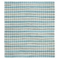 thumbnail image 4 of SAFAVIEH Montauk Candelario Striped Cotton Area Rug, Aqua/Multi, 6' x 6' Square, 4 of 8