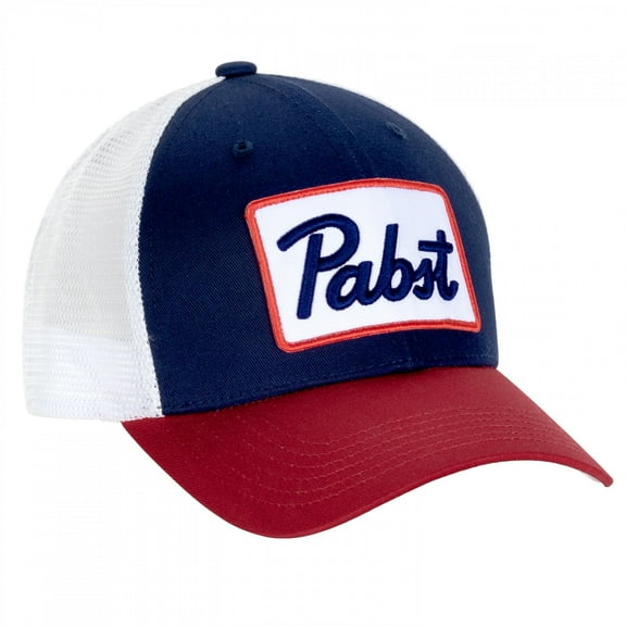 Pabst Blue Ribbon Simple Logo Patch 3-Tone Adjustable Hat