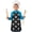 Cat and Moon, variant on Bat and Sun Gothic Pattern Teens Aprons, Adjustable Neck Strap, Toddler & Teens Aprons for Cooking & Baking, 19x23.6 Inches