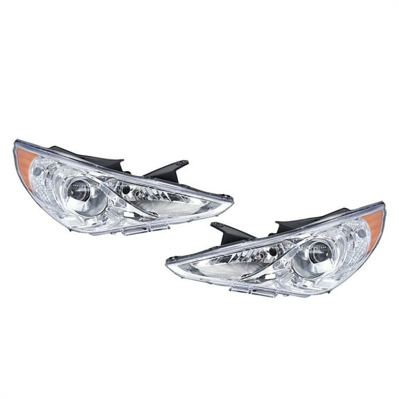 Headlights Assembly Replacement for 2011-2014 Hyundai Sonata Headlights Pair Left and Right Side (Passenger Driver Side)