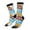 3 Black, variant on Rainbow Animals on Noah's Ark Print Adult Socks for Men & Women,Calf Socks, Ankle Socks,Boots Socks,Breathable Casual Sock,Unisex Crew Socks