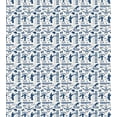 thumbnail image 3 of Ski Pattern Duvet Cover Set, Vintage Style Monochromatic Design of Skiing Themed Motifs, Decorative 3 Piece Bedding Set with 2 Pillow Shams, Queen Size, Eggshell and Dark Sky Blue, by Ambesonne, 3 of 3