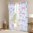 thumbnail image 3 of Homewish Ribbon Bowtie Curtains Pack of 2 (42x84 Each),Cute Cartoon Bow Curtains Blackout,Pink Purple Flower Bedroom Curtains For Princess,Super Cozy Room Decor, 3 of 6