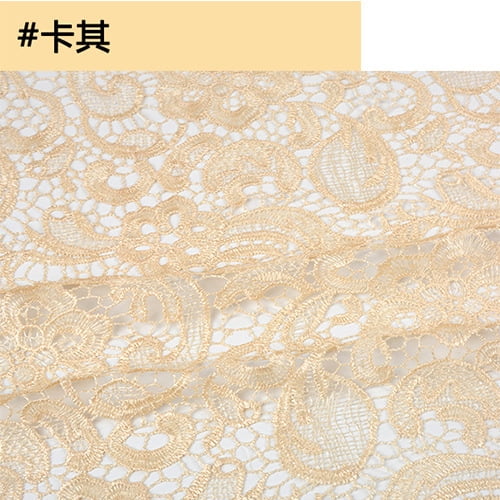 Embroidery High Quality White Lace Fabric Sewing for Wedding Dress Tulle Green Blue Black Pink By The Meter Mesh Brocade Diy