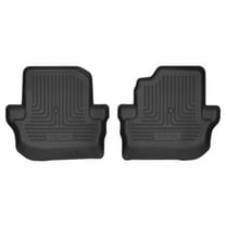Husky Weatherbeater 2nd Row Floor Mats Fit 2018-2025 Jeep Wrangler JL 2-Door Black 2 Pc