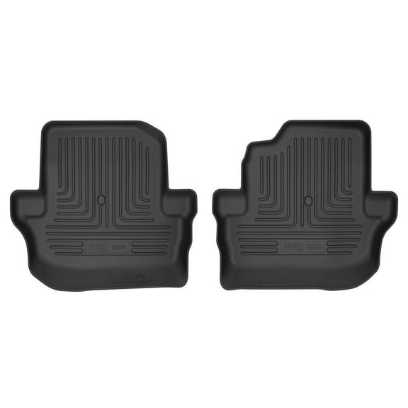 Husky Weatherbeater 2nd Row Floor Mats Fit 2018-2025 Jeep Wrangler JL 2-Door Black 2 Pc