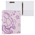 thumbnail image 3 of Simple Line Turtle 3 Ring Binders 1.5 inch Hardcover File Folders with Interior Pockets A4 Size Organizer for School Office Hospital Set of 2, 3 of 8