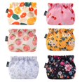 thumbnail image 1 of PALAY&reg; 6 bolsas peque&ntilde;as para mujer, minibolsa de maquillaje, monedero de tela Oxford con estampado bonito, bolsa de cosm&eacute;ticos de bolsillo, organizador de viaje para l&a, 1 of 1