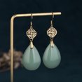 thumbnail image 3 of Minnieouse Amplias aplicaciones con pendientes de jade con forma de gota de agua de plata de ley con dije vintage, delicados y únicos Ropa, zapatos y accesorios Miscelánea, 3 of 6