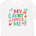 thumbnail image 4 of Inktastic My Aunt Loves Me Niece Boys or Girls Long Sleeve Toddler T-Shirt, 4 of 5
