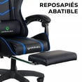 thumbnail image 2 of Silla Gamer Ergonomica para Escritorio Reclinable con Altura Ajustable, Soporte Lumbar y Reposa Pies (Azul) Geekleaks by Gaon GNGC01, 2 of 8
