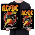 thumbnail image 2 of Placa Metal Vintage AC DC Pintura Hierro Rectangular Pared para El Y Bar 30x40cm, 2 of 9
