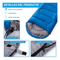 thumbnail image 4 of Saco De Dormir Portátil Para Campamento Azul, 4 of 5