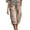 Beige, variant on Womens Loose Cargo Capris Pants Summer Tapered Drawstring Elastic Waisted Harem Joggers Classic Workout Cropped Trousers Light Blue