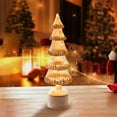 thumbnail image 4 of Japceit Rotating Glass Christmas Tree, Light-Up Spinning Crystal Table Decor, Illuminated Rotating Ornament for Home, Office and Festive Display, 4 of 5