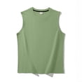 thumbnail image 2 of Hessimy Mens Sleeveless Tank Tops Workout Muscle Gym Shirt Athletic Bodybuilding Slim Fit T Shirts（AG,XL), 2 of 3