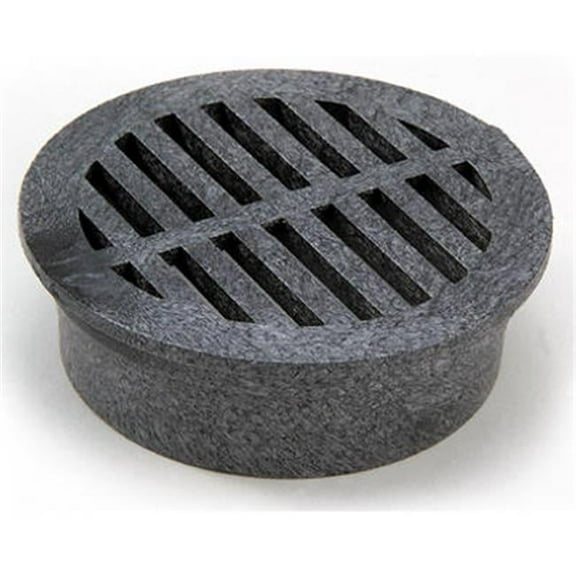 14 3 in. Black Round Structural Foam Polyolefin Grate