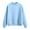 Blue, variant on Fancifize Kids Crew Neck Sweatshirt Long Sleeve Solid Color Pullover Top School Uniform Outfits Fall Workout Clothes for Girls Boys