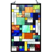 RADIANCE Goods Tiffany-Glass Rectangle Window Panel 20x32