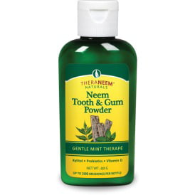TheraNeem Tooth & Gum Powder - Mint Organix South 40 g (Best Tooth Powder For Gum Disease)