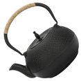 thumbnail image 3 of 1pc Uncoated Cast Iron Teapot Handmade Teapot Antique Tea Kettle with Infuser, 3 of 8