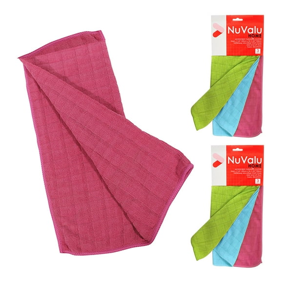 6 Pc Microfiber Cleaning Cloth Towel Rag Car Polishing No Scratch Auto Detailing