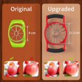 thumbnail image 2 of Apple Trancheuse, 16 Tranches Durable Robuste, Coupe-Pomme, Séparateur, Coin, Design Intégré Fruits & Légumes, Rouge 20*10cm, 2 of 5