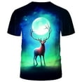 thumbnail image 2 of WHNBCW Traditional Deer T-Shirt Funny Animal Graphic Tee Shirt, 2 of 7