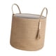 thumbnail image 4 of Cesto para mantas Strade Fareast Limited cesta de madera con cuentas decorativas Amarillo, 4 of 8