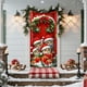 thumbnail image 4 of Decoraciones de Navidad Interior 35 X 71 Pulgadas Marco de Puerta de Navidad - Patrón de Santa Claus - Decoración de Puerta de Navidad - Decoración de Fiesta Del Festival, 4 of 6